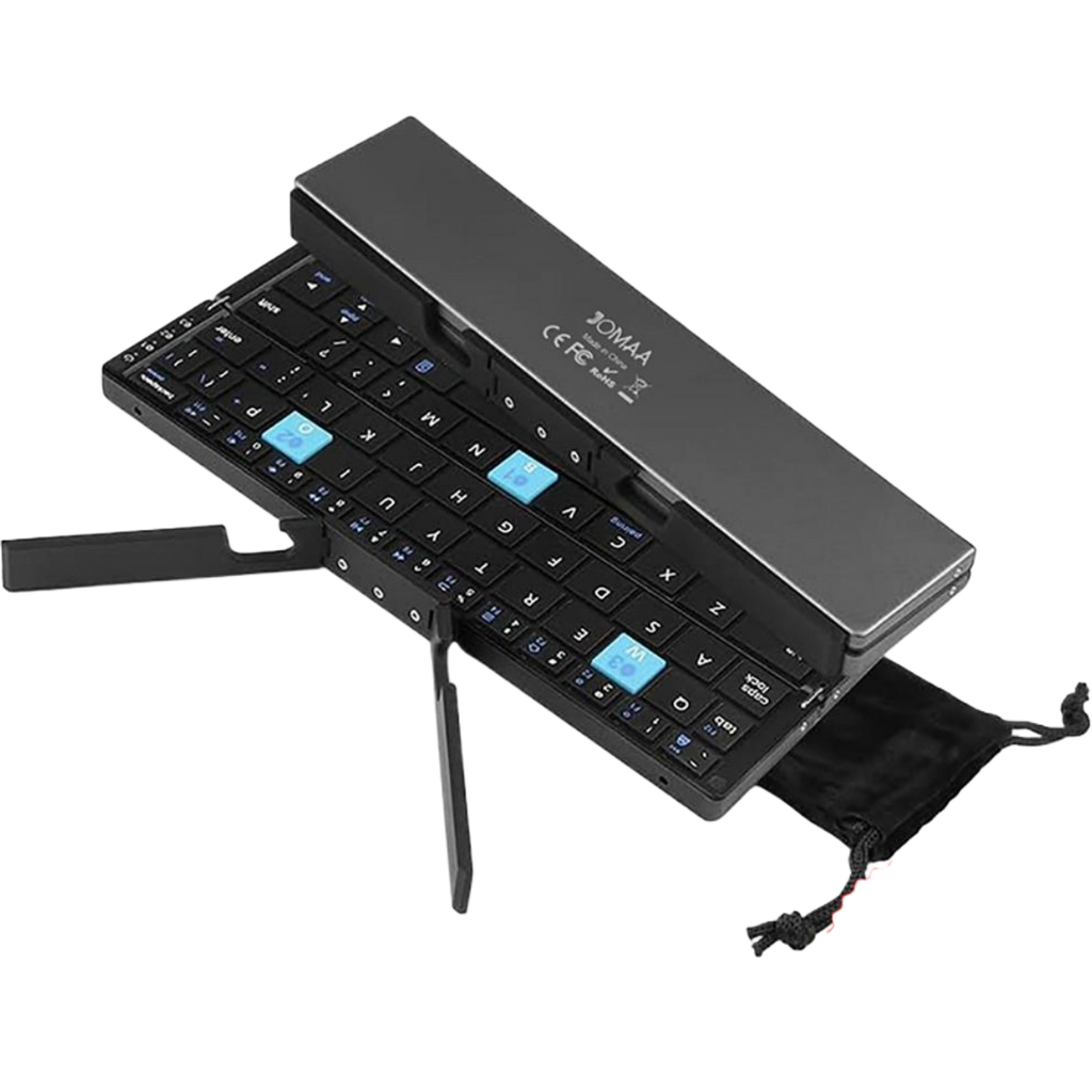 Mini Folding Bluetooth Keyboard Wireless Portable Rechargeable