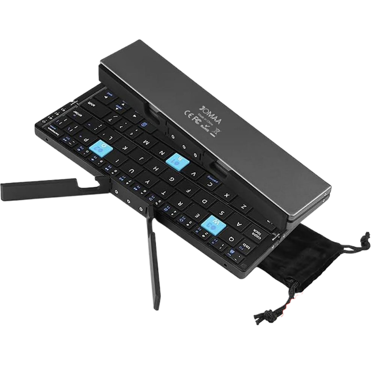 Mini Folding Bluetooth Keyboard Wireless Portable Rechargeable