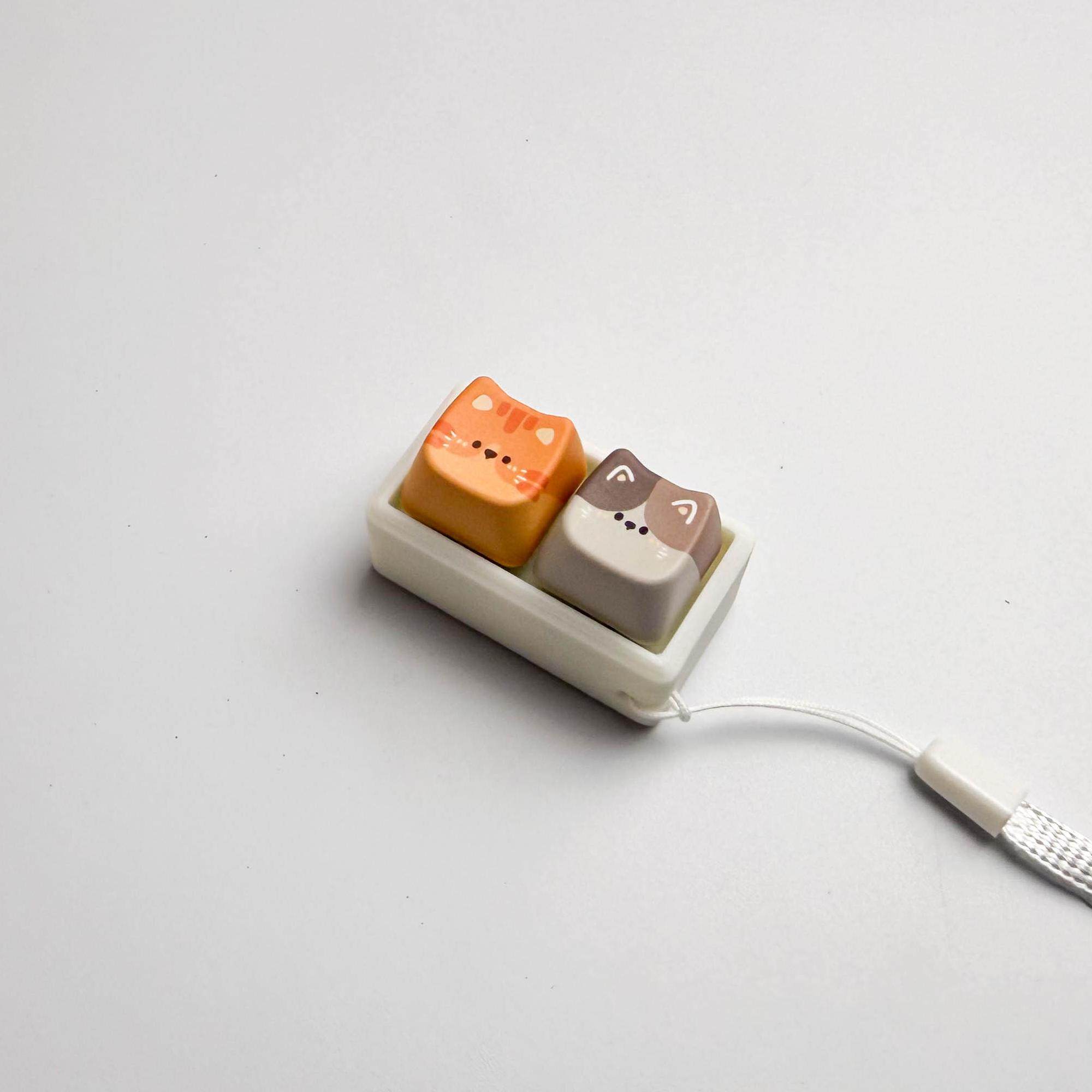 Cat Themed Mechanical Switch Tester with Stress Relief Function