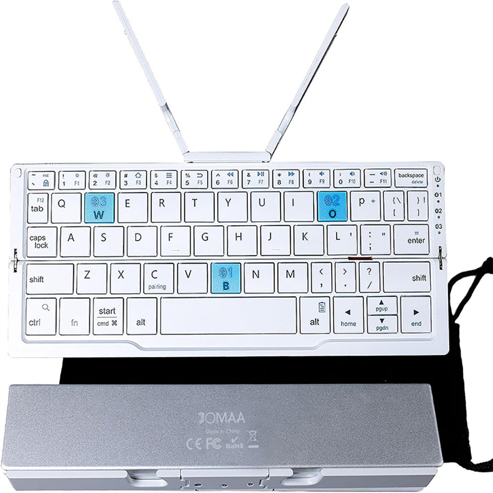 Mini Folding Bluetooth Keyboard Wireless Portable Rechargeable