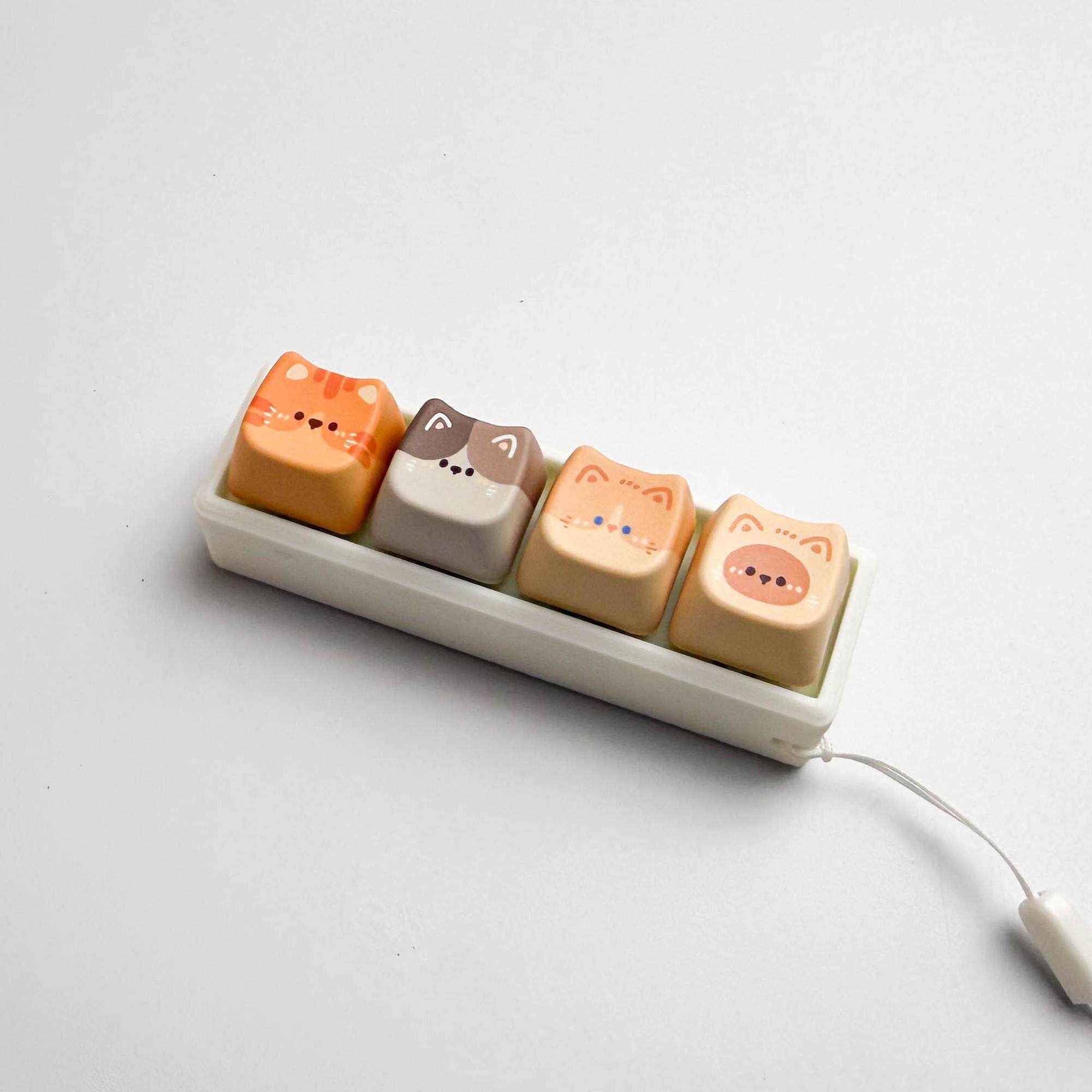 Cat Themed Mechanical Switch Tester with Stress Relief Function