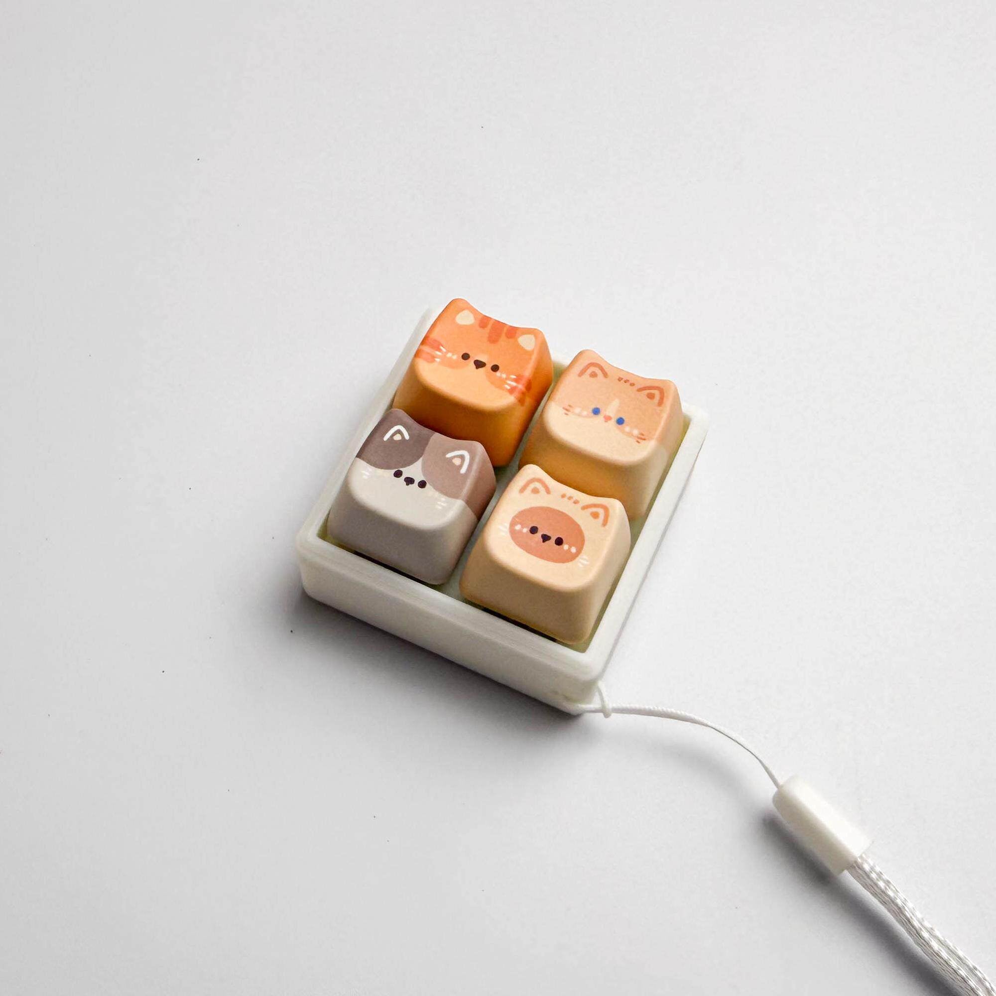 Cat Themed Mechanical Switch Tester with Stress Relief Function